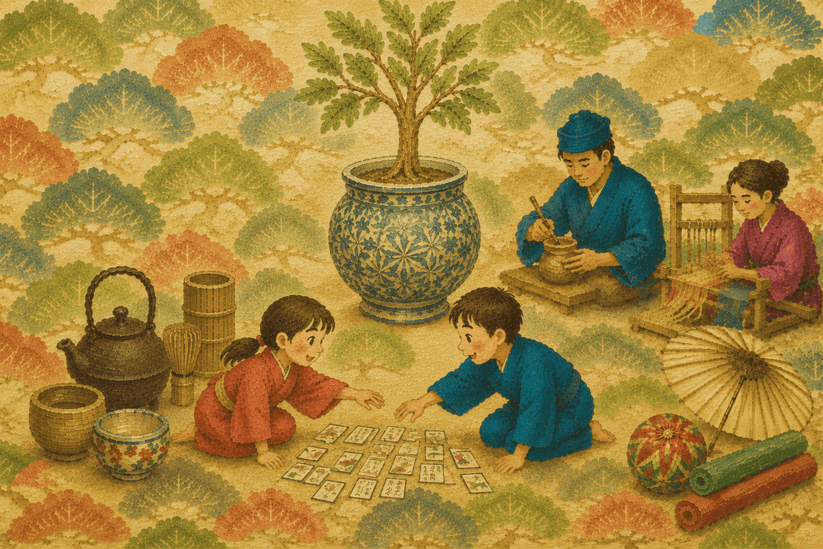 説明文「未来につなぐ工芸品」で楽しく学ぶ要約のしかた　―かるたで授業－